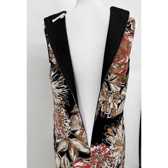 Trina Turk Shift Dress Pleated Spellbound Floral Sleeveless Size 10 Tropical - Picture 6 of 14